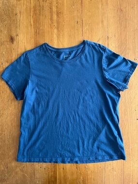 Pact Organic Cotton Crew Neck Dusty Navy Short Sleeve T-shirt